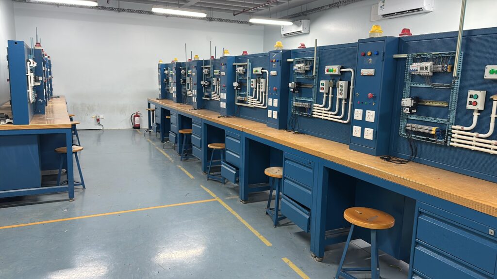Preventive maintenance activities performed on industrial electrical systems.